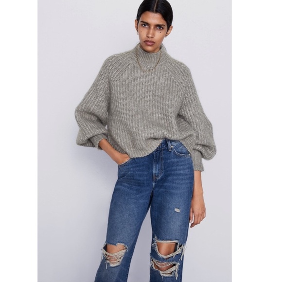NEW!! HP 🥳Zara Highwaisted Straight Leg Jeans - Picture 4 of 15